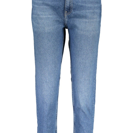 Blue Cotton Women Jeans