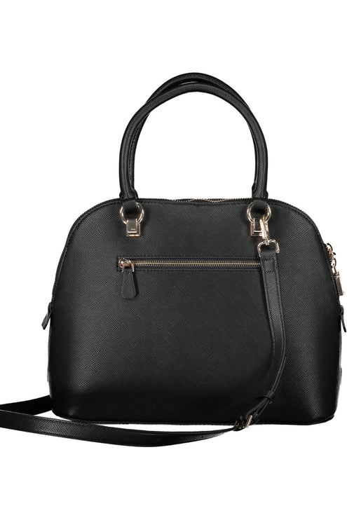 Chique zwarte Guess handtas met contrasterende details