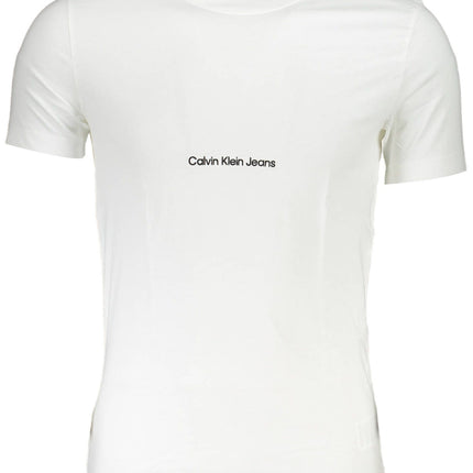 White Cotton Men T-Shirt