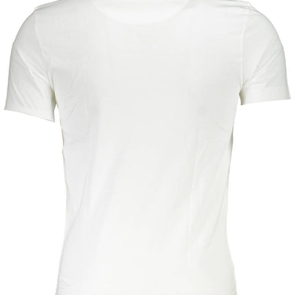 White Cotton Men T-Shirt