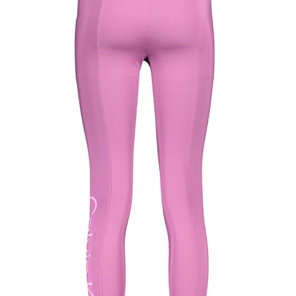 Purple Polyester Women Legging