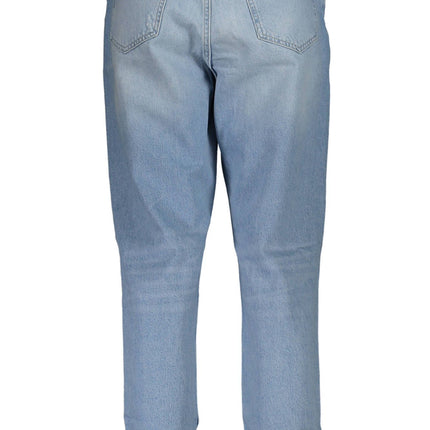 Light Blue Cotton Women Jeans