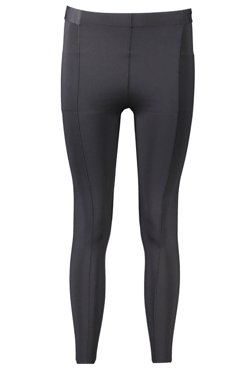 Black Polyester Women Leggings