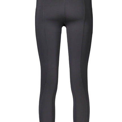 Black Polyester Women Leggings