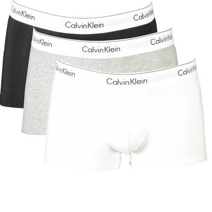 Gray Cotton Men Trunk