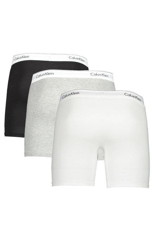 Gray Cotton Men Boxer Brief