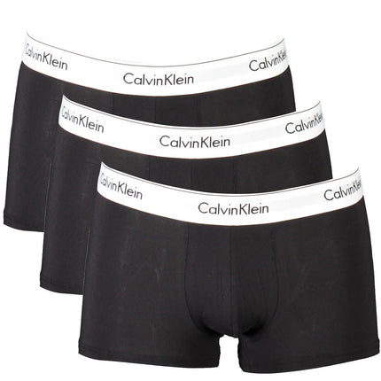 Black Cotton Men Boxer