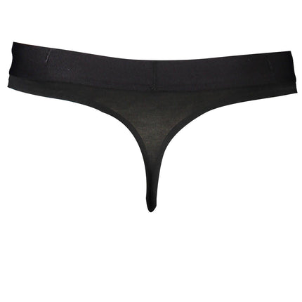 Black Cotton Women Thong