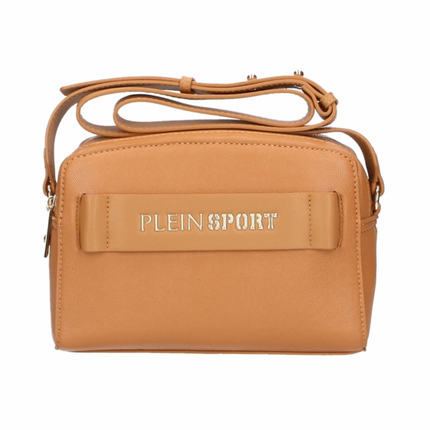 Chic Camel-Toned Crossbody with Double Zip Closure