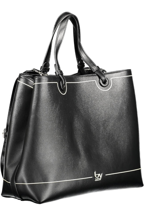 Black Polyethylene Women Handbag