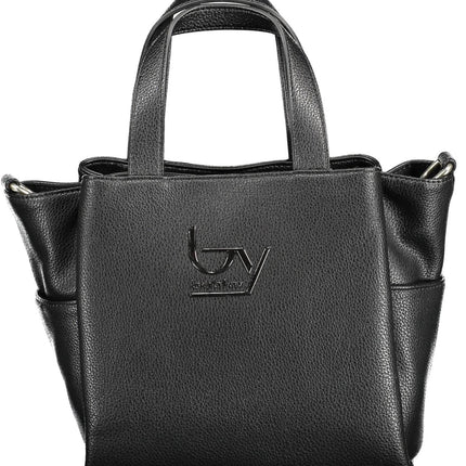 Black Polyethylene Women Handbag