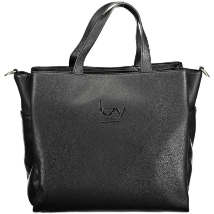 Black Polyethylene Women Handbag