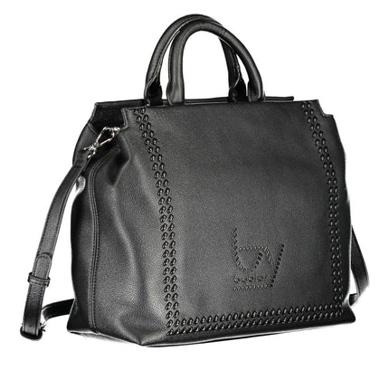 "Black Polyethylene Women Handbag"