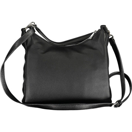 Black Polyethylene Womens Handbag