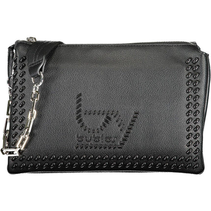 Black Polyethylene Women Handbag