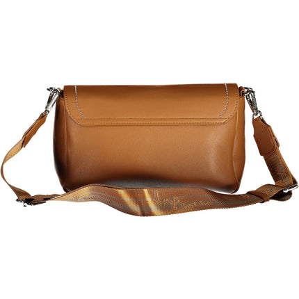 Brown Polyethylene Women Handbag