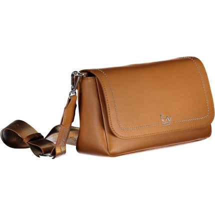 Brown Polyethylene Women Handbag