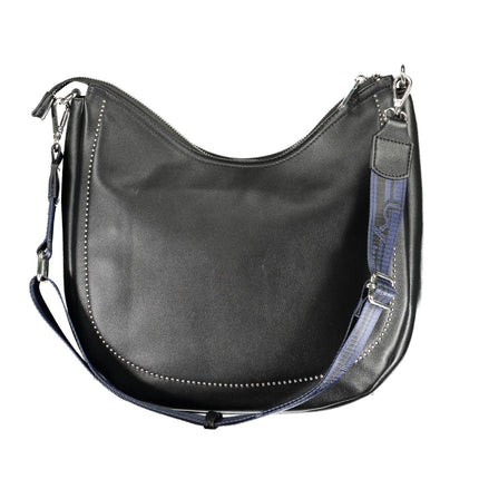 Black Polyethylene Women Handbag