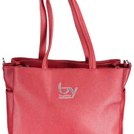 Red Polyethylene Women Handbag