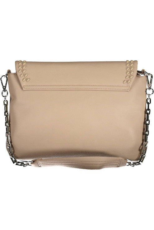 Beige Polyethylene Women Handbag