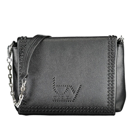 Black Polyethylene Women Handbag