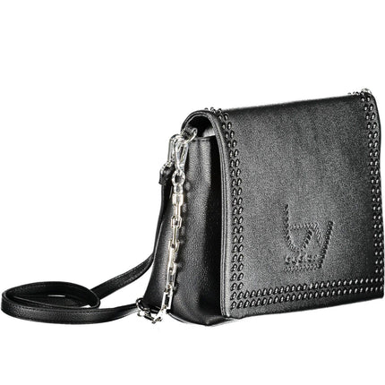 Black Polyethylene Women Handbag