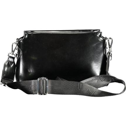 Black Polyethylene Women Handbag