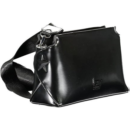 Black Polyethylene Women Handbag