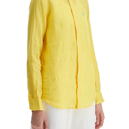 Polo Ralph Lauren long sleeve linen shirt yellow