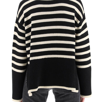 Toteme striped wool cotton turtleneck