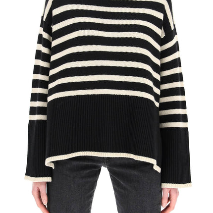 Toteme striped wool cotton turtleneck