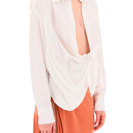 Jacquemus 'la chemise bahia' draped blouse