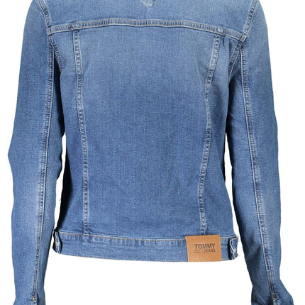 Blue Cotton Women Jacket