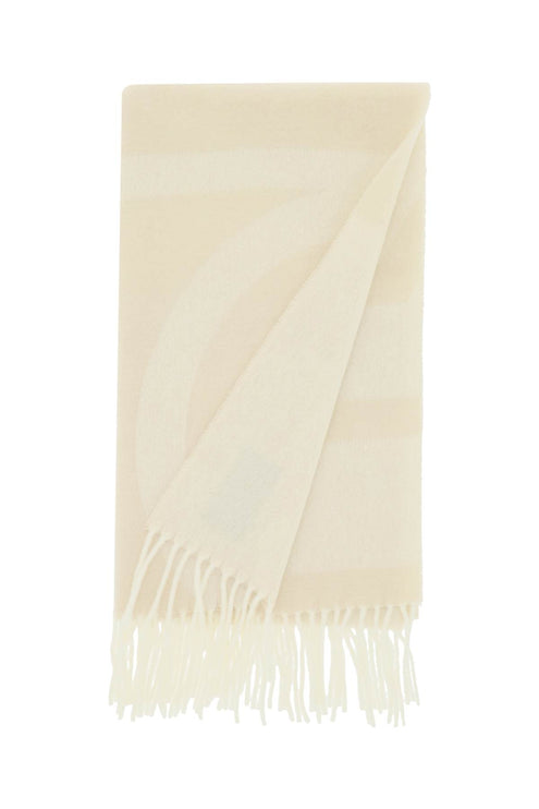 Toteme monogram jacquard wool scarf