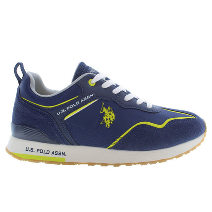 Zapatillas de zapatillas de cordones de elegancia deportiva en azul