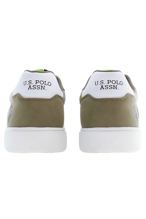 Green Polyester Men Sneaker