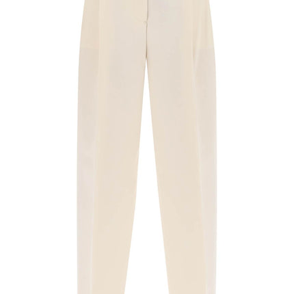 Toteme double-pleated viscose trousers