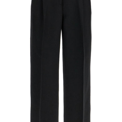 Toteme tailored high-waisted wide-leg pants black sustainable materials