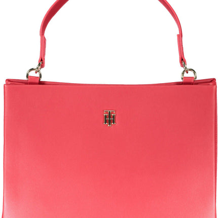 Red Polyethylene Women Handbag