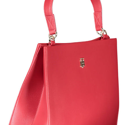 Red Polyethylene Women Handbag