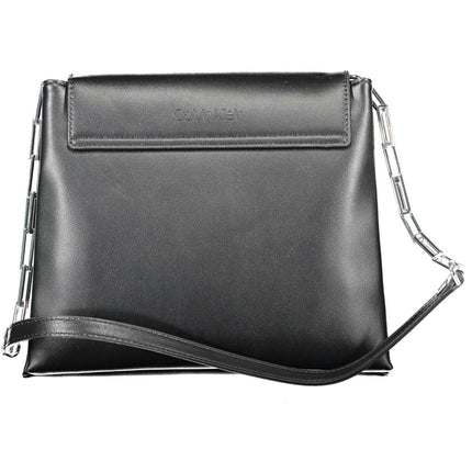 Black Polyethylene Women Handbag