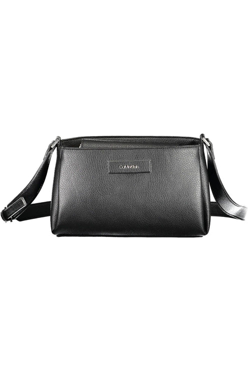 Black Polyester Women Handbag