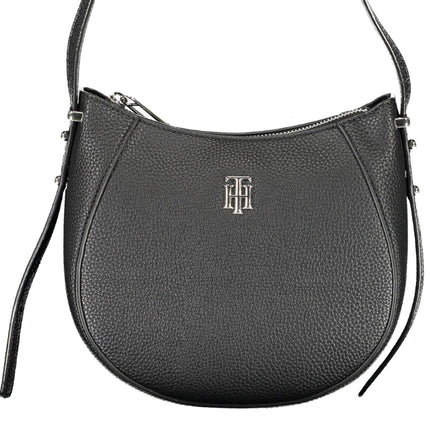 Black Polyethylene Women Handbag