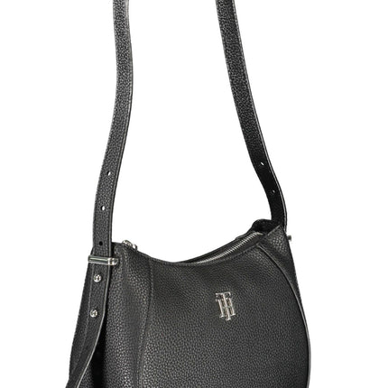 Black Polyethylene Women Handbag