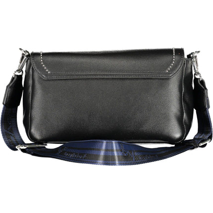 Black Polyethylene Women Handbag