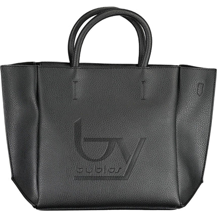 Black Polyethylene Women Handbag