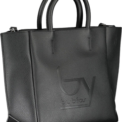 Black Polyethylene Women Handbag