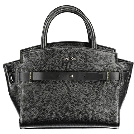 Black Polyethylene Women Handbag