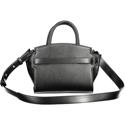 Black Polyethylene Women Handbag