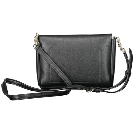 Black Polyethylene Women Handbag